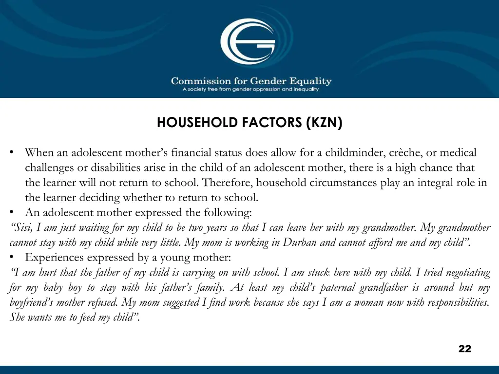 household factors kzn