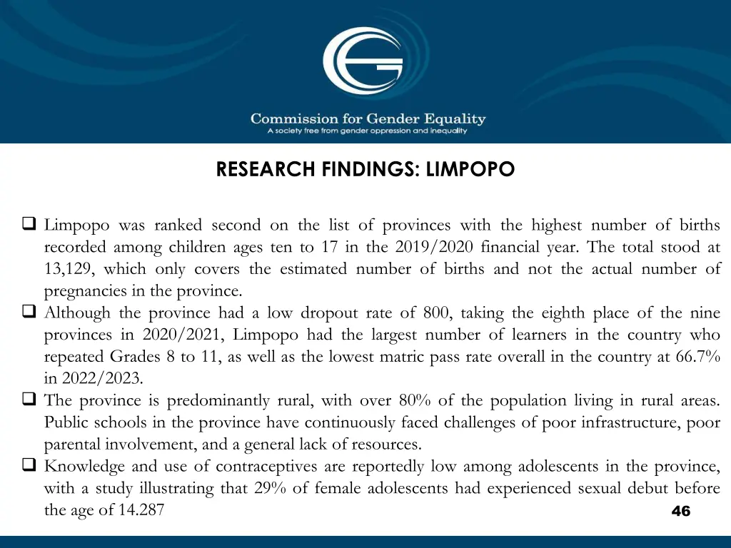 research findings limpopo