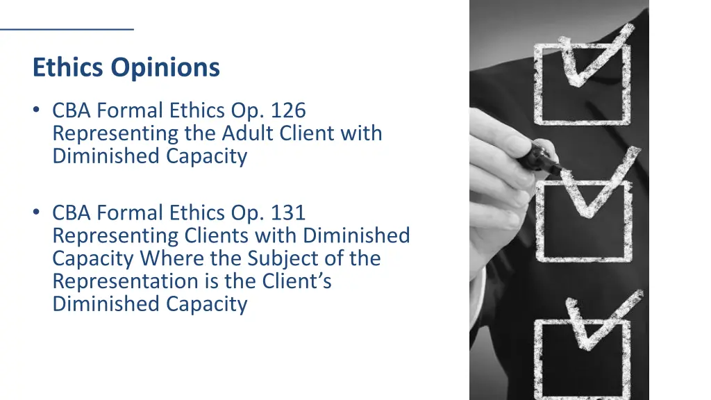 ethics opinions