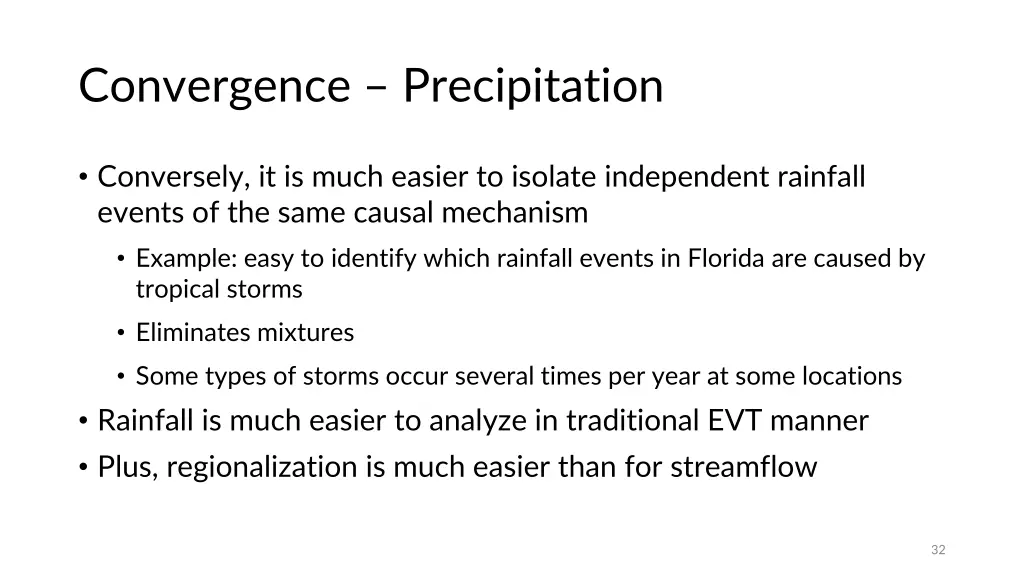 convergence precipitation