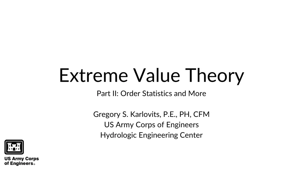 extreme value theory part ii order statistics