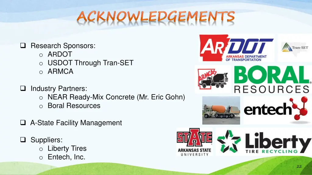 research sponsors o a r dot o usdot through tran