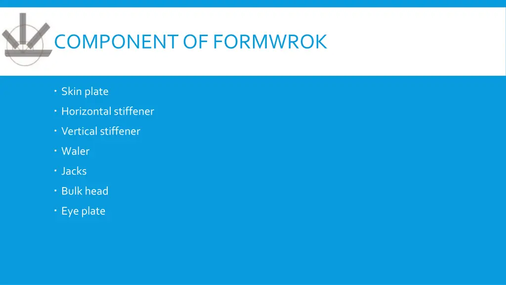 component of formwrok