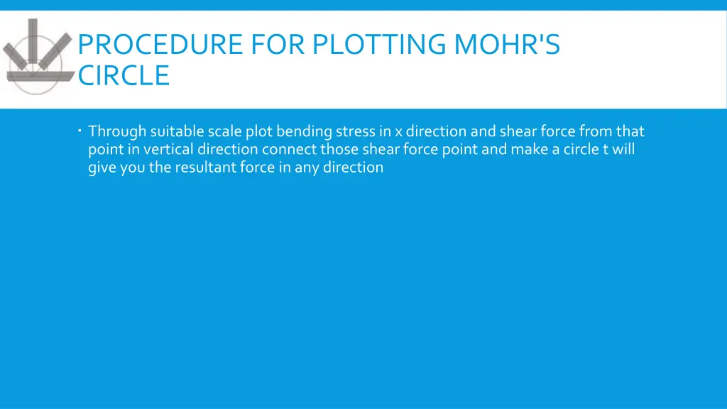 procedure for plotting mohr s circle