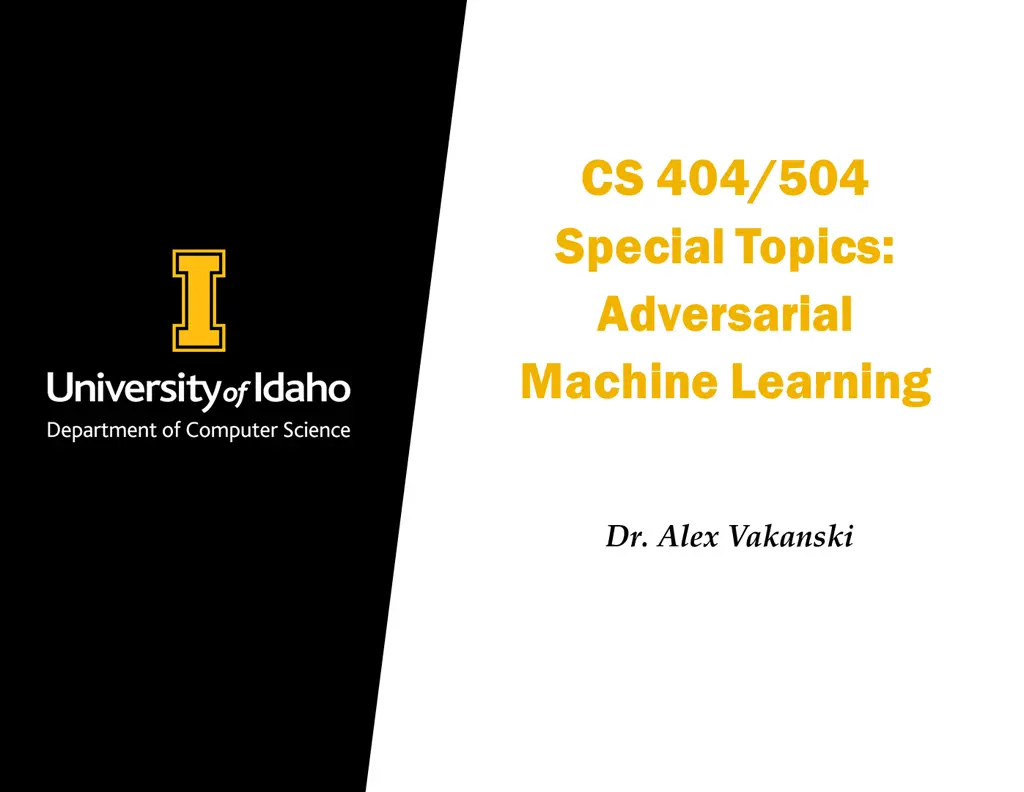 cs 404 504 cs 404 504 special topics special