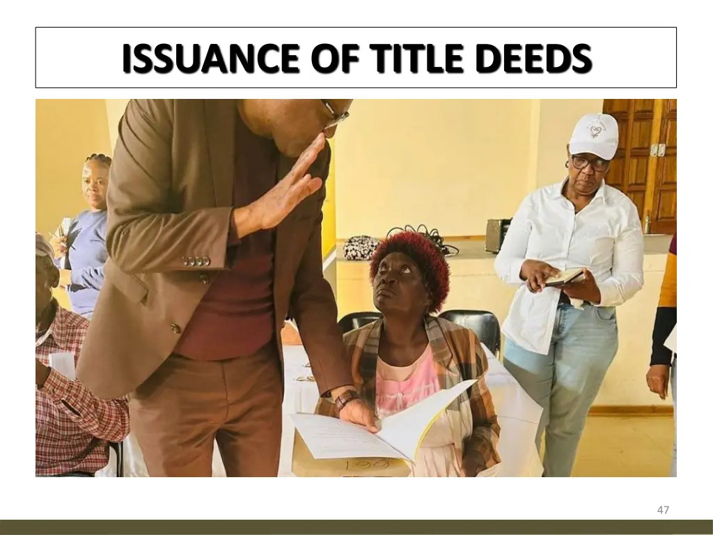 issuance of title deeds 2