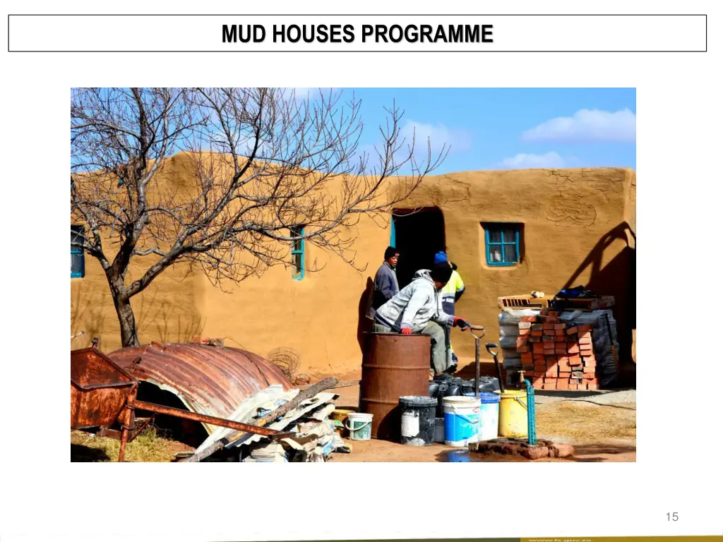 mud houses programme 1