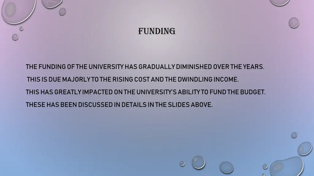 funding