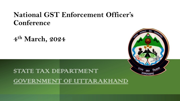 national gst enforcement officer s conference