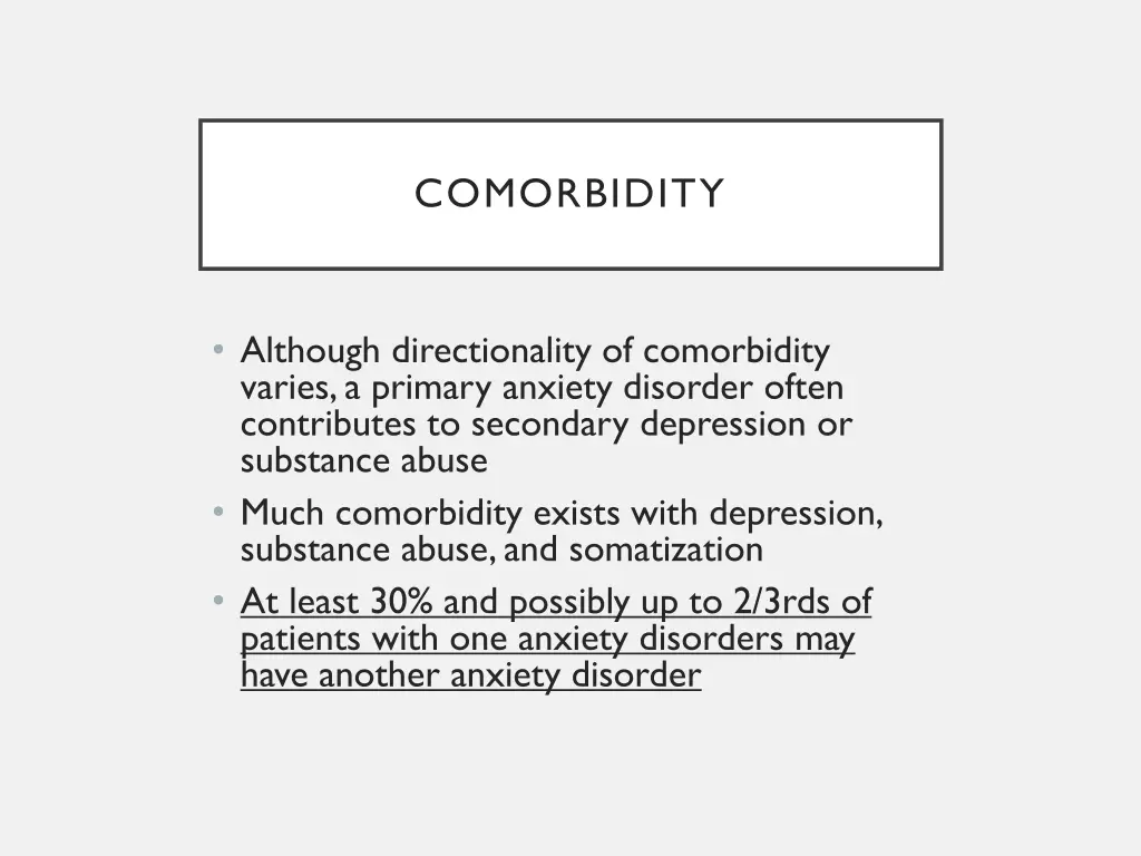 comorbidity