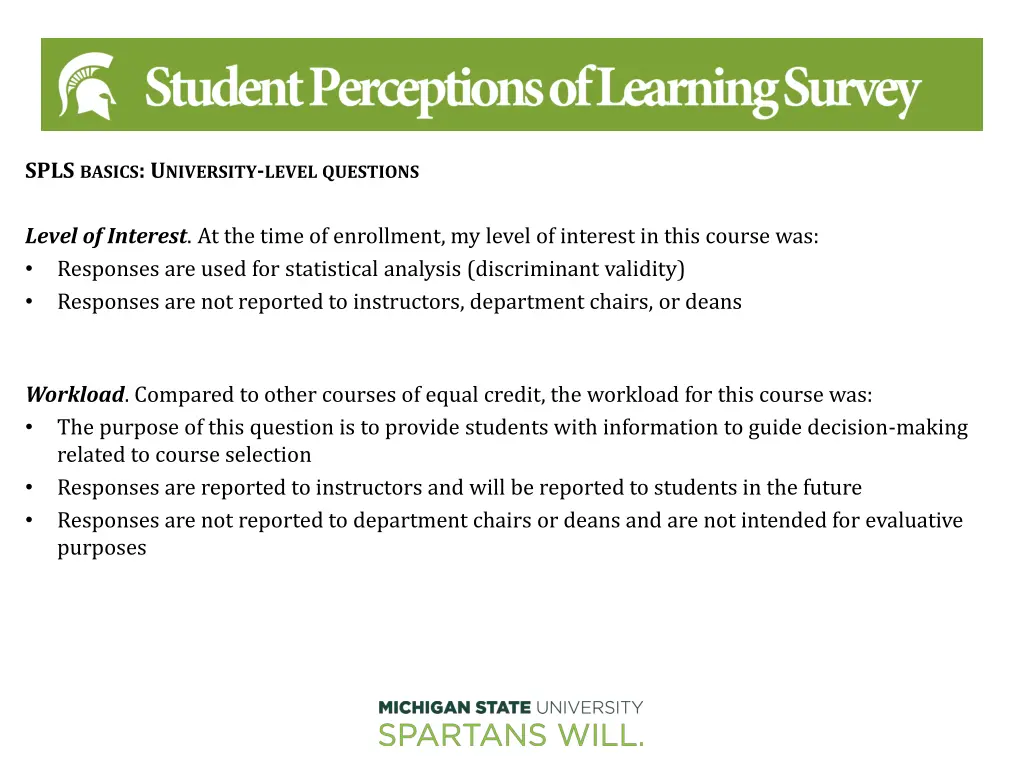 spls basics u niversity level questions