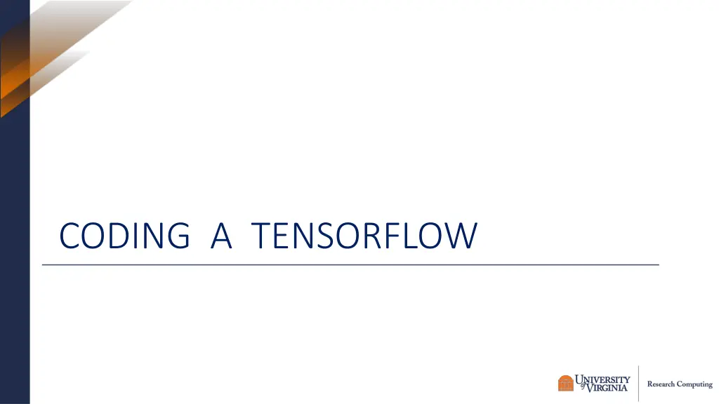 coding a tensorflow