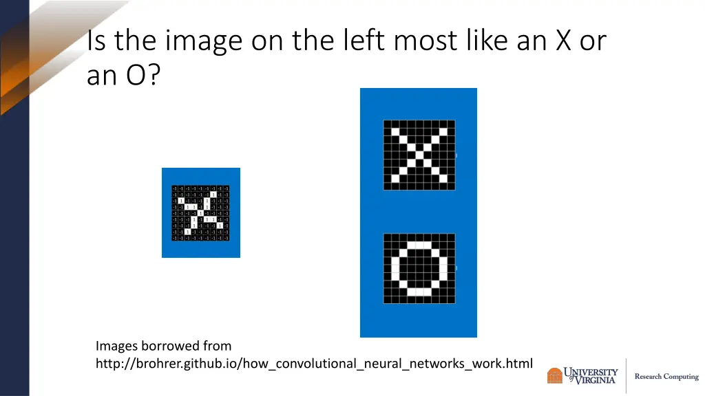 is the image on the left most like an x or an o