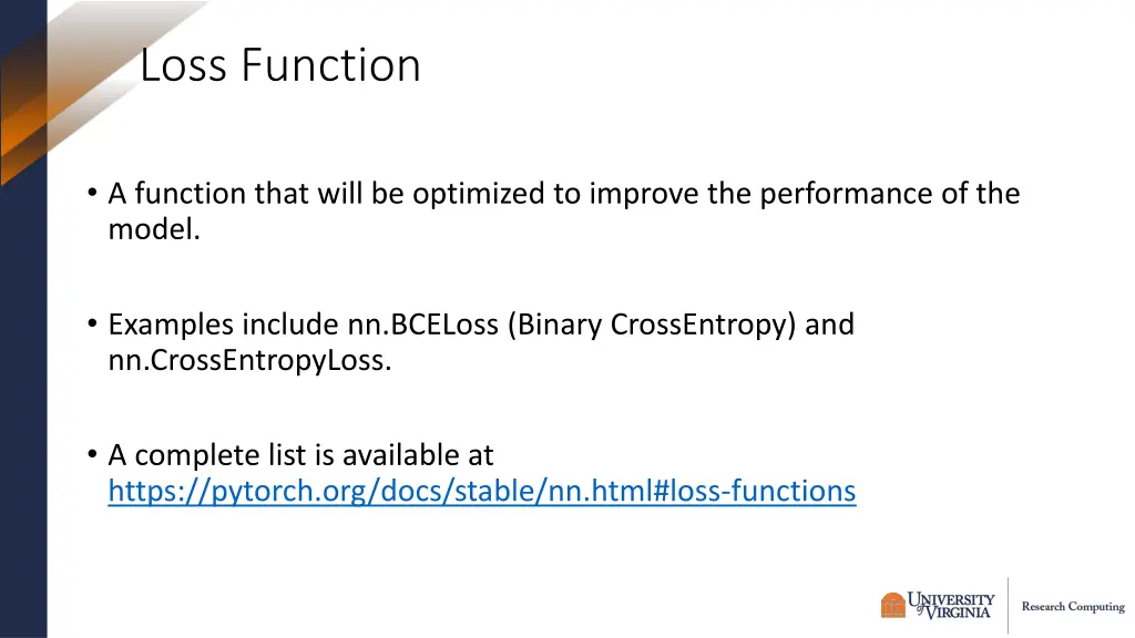 loss function