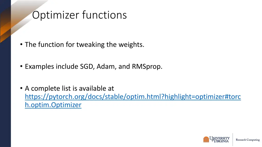 optimizer functions