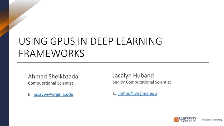 using gpus in deep learning frameworks