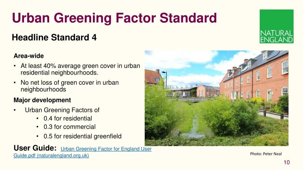 urban greening factor standard