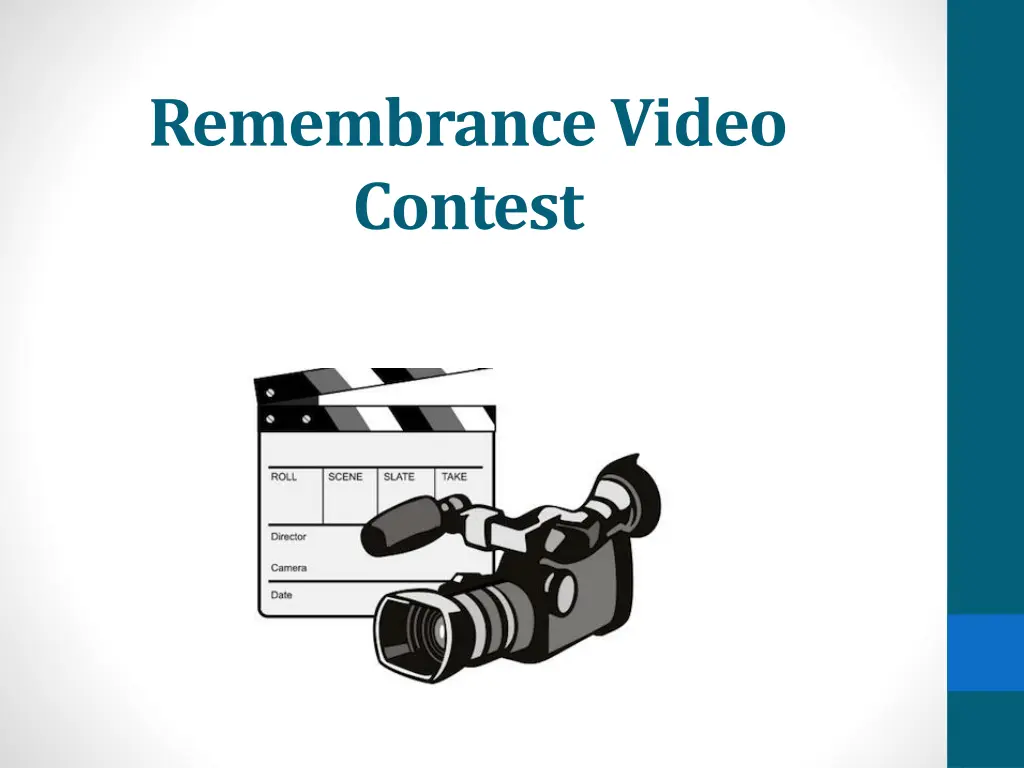 remembrance video contest