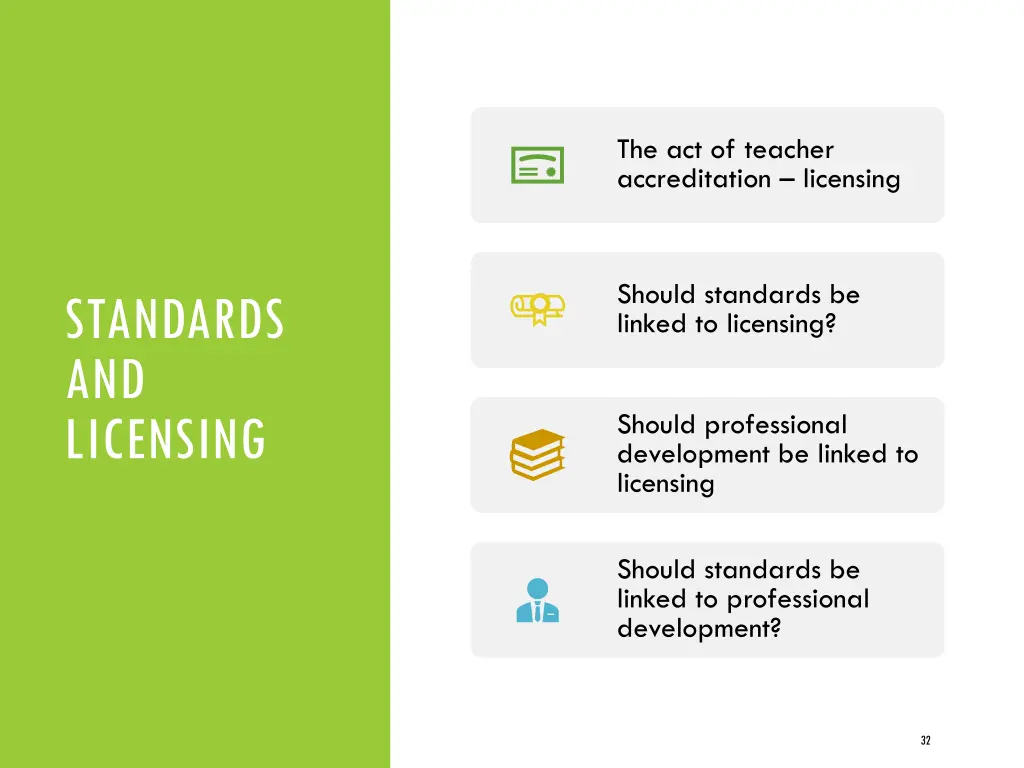 the act of teacher accreditation licensing