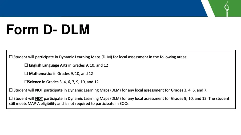 form d dlm