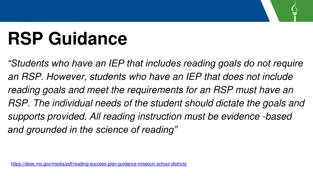 rsp guidance 1