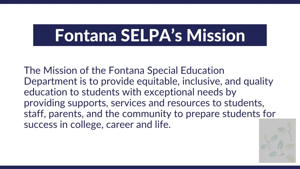 fontana selpa s mission