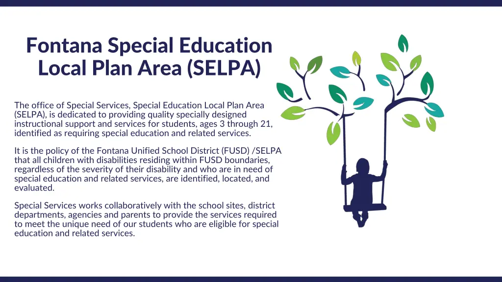 fontana special education local plan area selpa