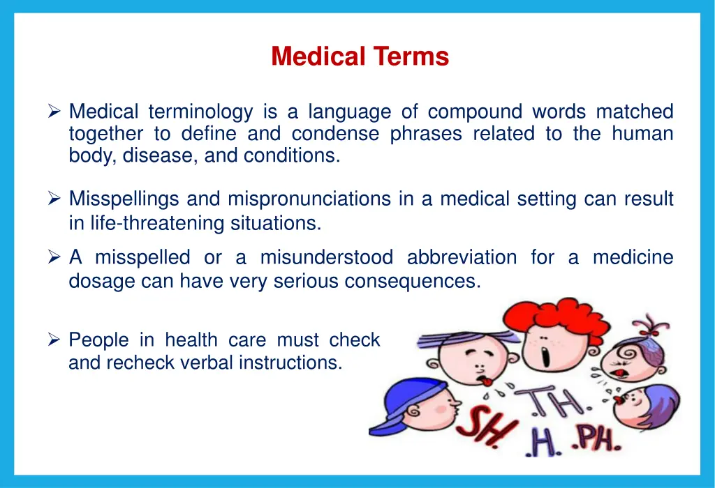 medical terms