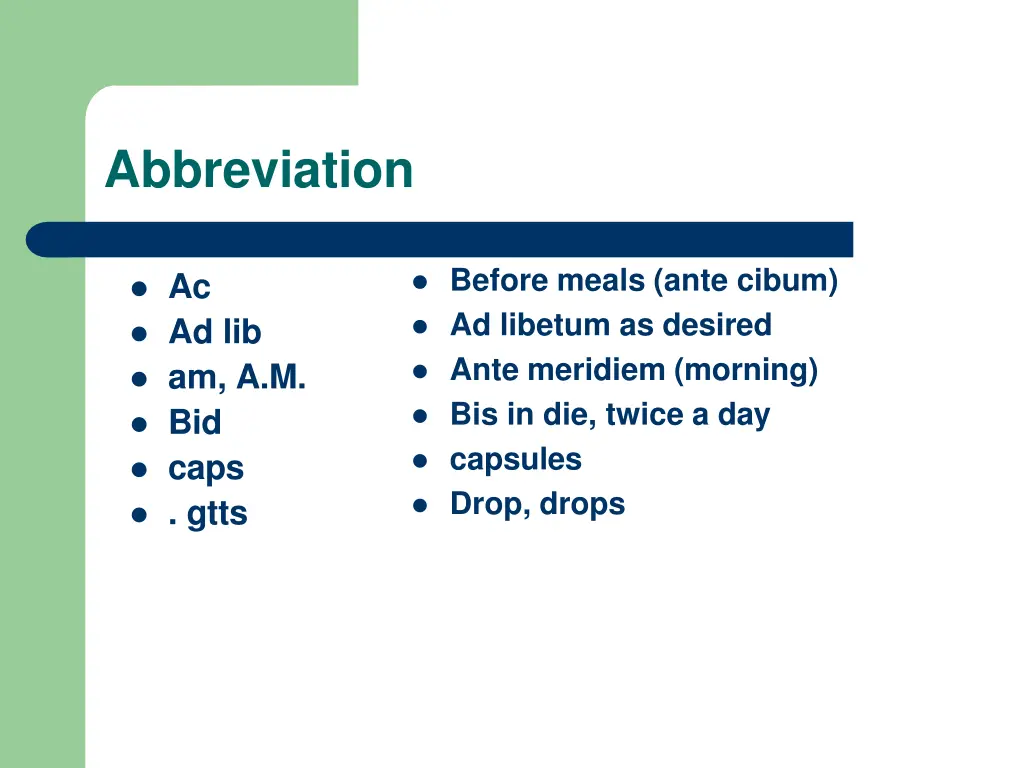 abbreviation