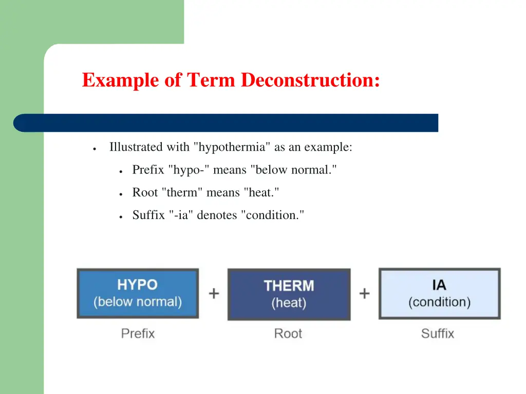 example of term deconstruction