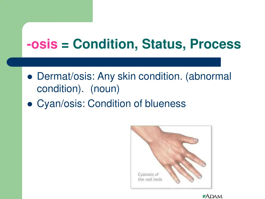 osis condition status process