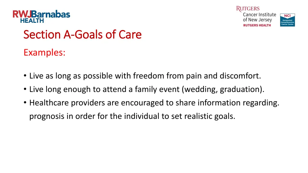 section a section a goals of care goals of care 1