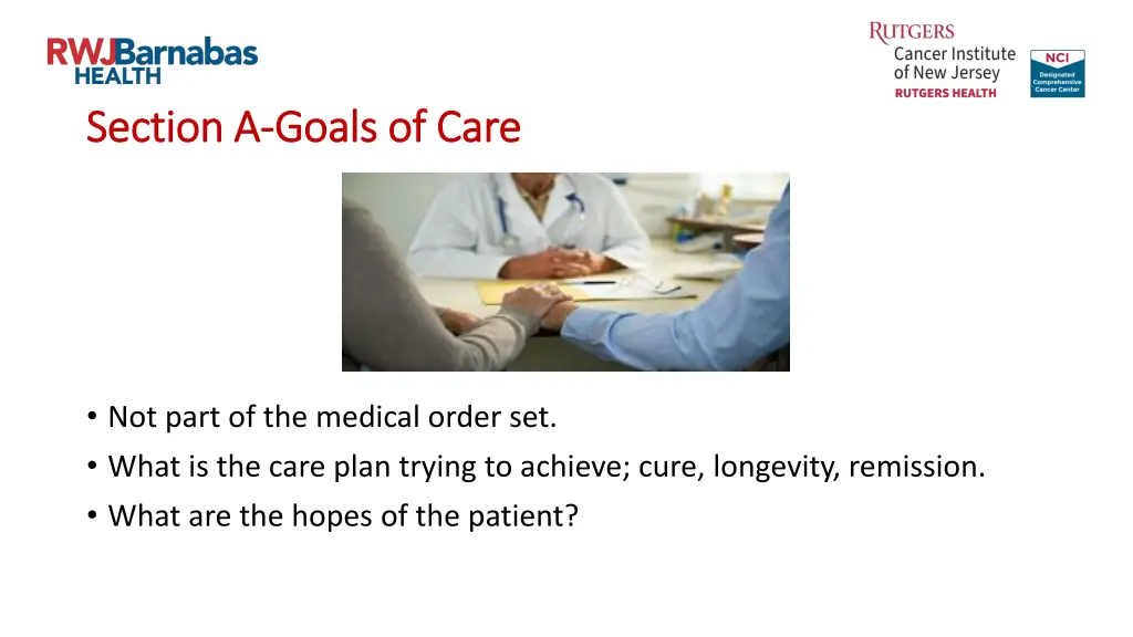 section a section a goals of care goals of care