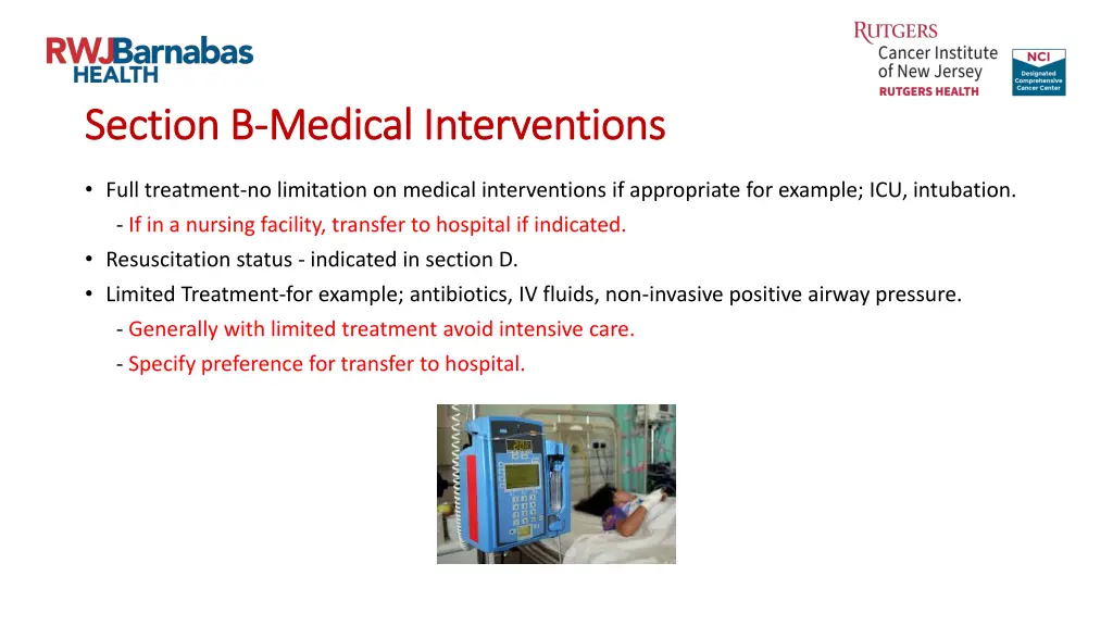 section b section b medical interventions medical