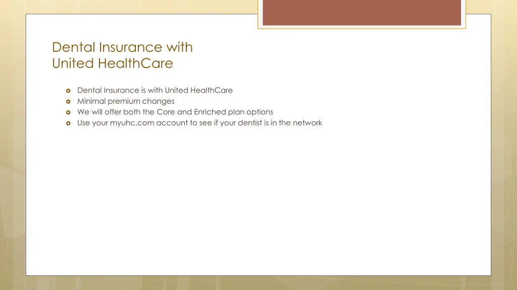 dental insurance with united healthcare