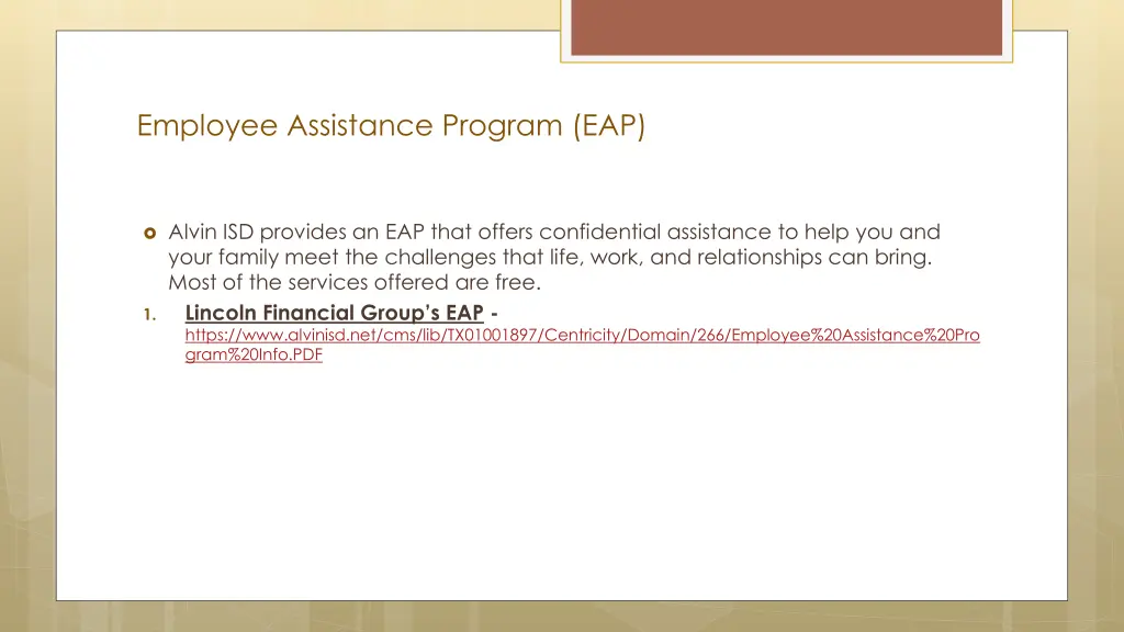 employee assistance program eap