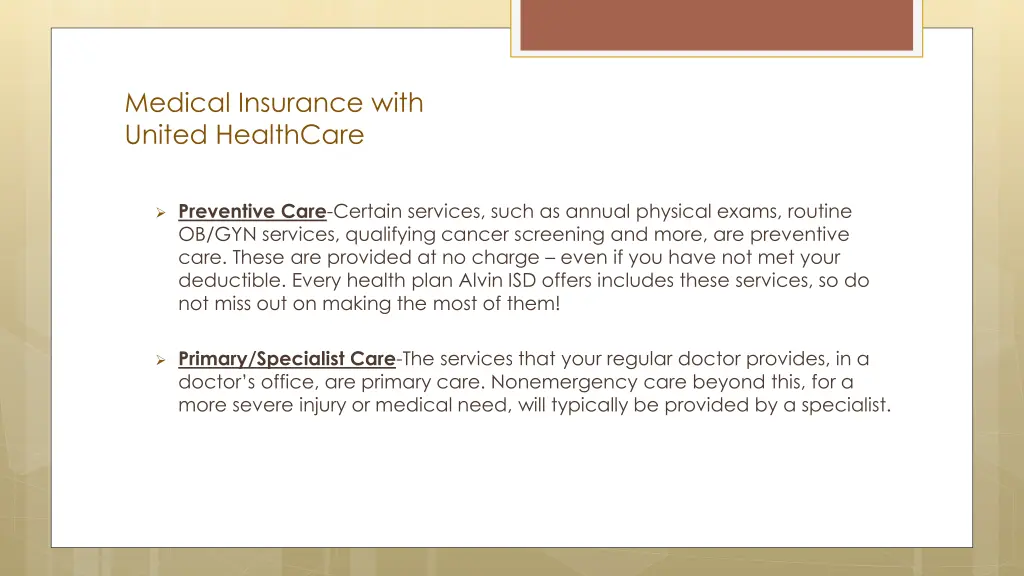 medical insurance with united healthcare 1