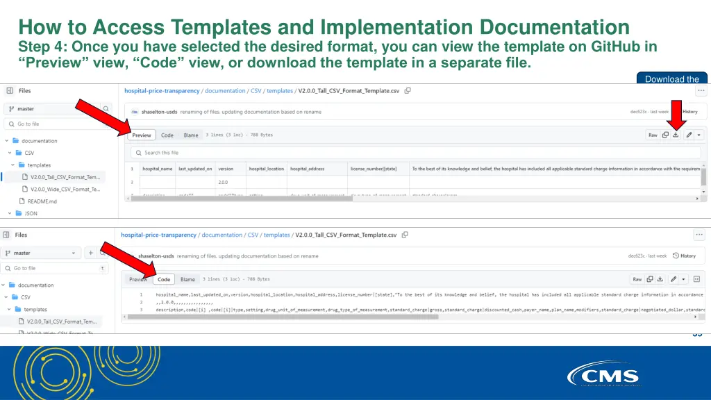 how to access templates and implementation 3