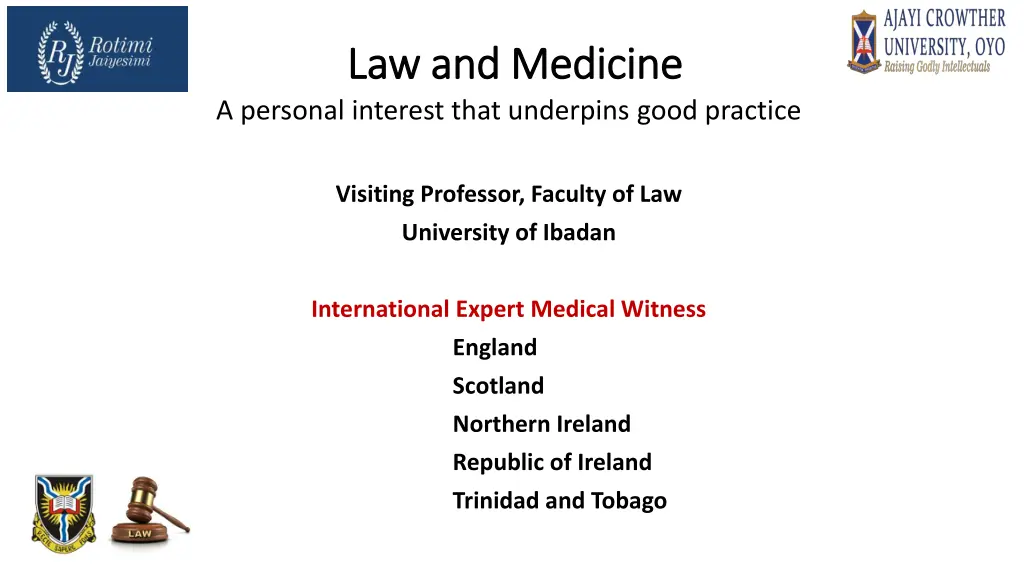 law and medicine law and medicine a personal