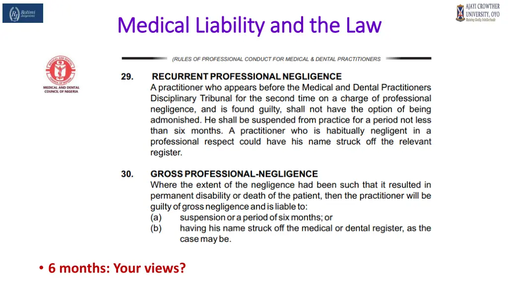 medical liability and the law medical liability 12