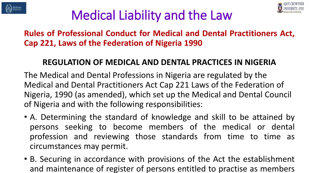 medical liability and the law medical liability 13