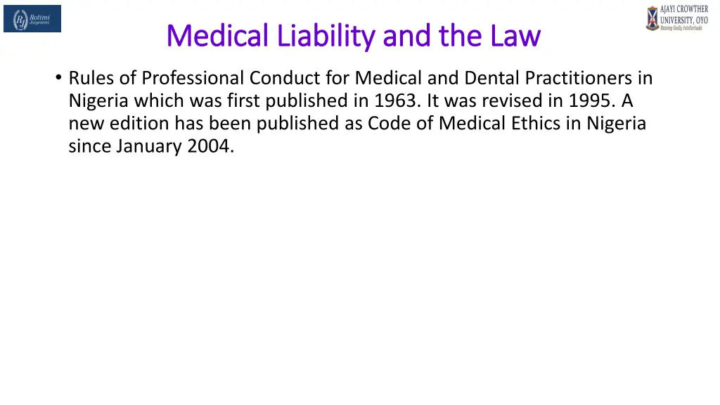 medical liability and the law medical liability 14