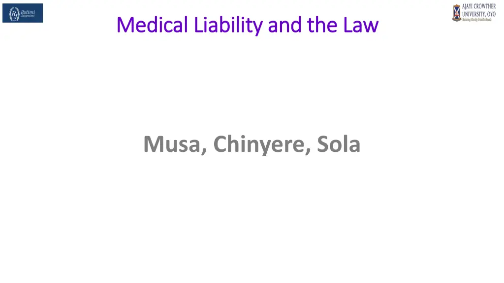 medical liability and the law medical liability 2