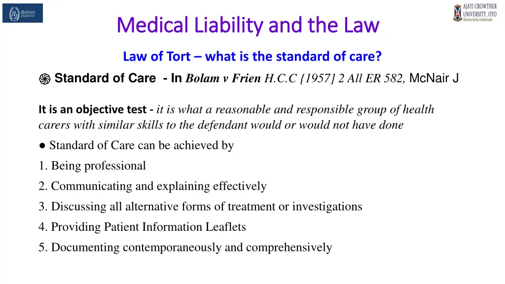medical liability and the law medical liability 28
