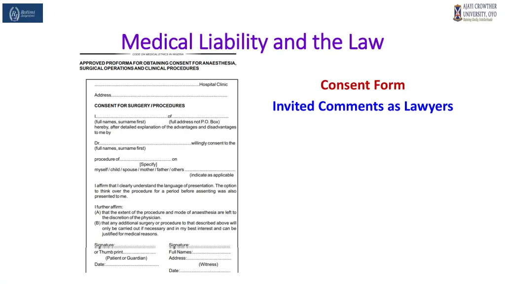 medical liability and the law medical liability 32