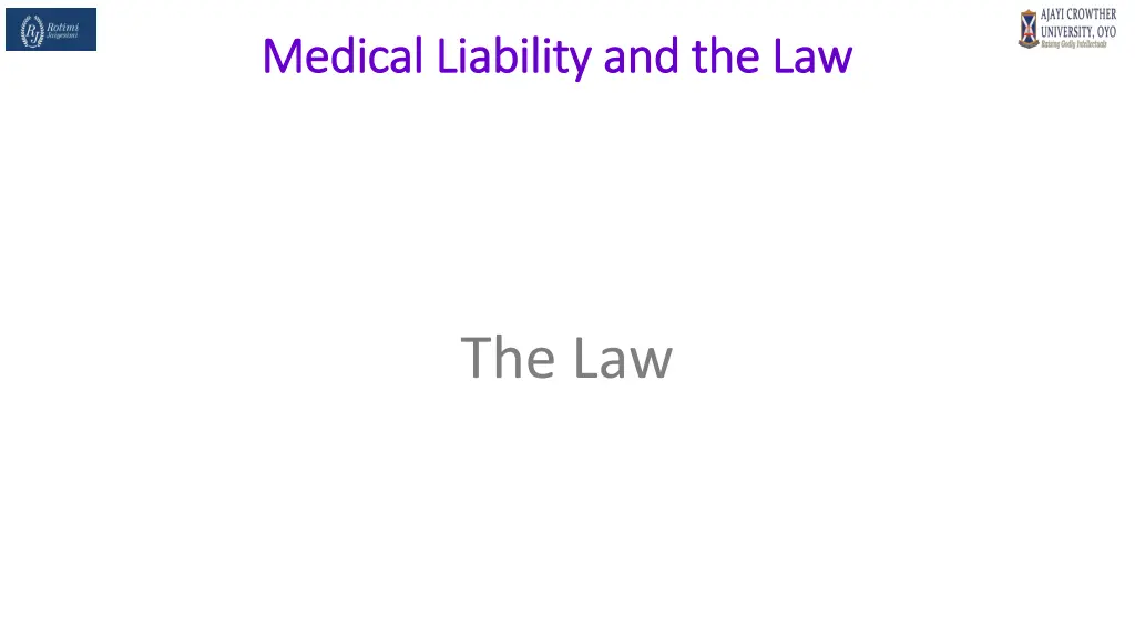 medical liability and the law medical liability 34