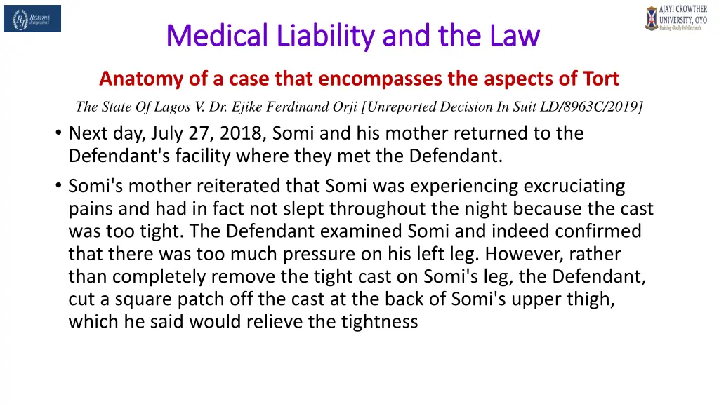 medical liability and the law medical liability 45