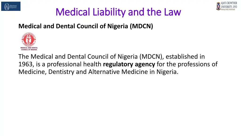 medical liability and the law medical liability 9