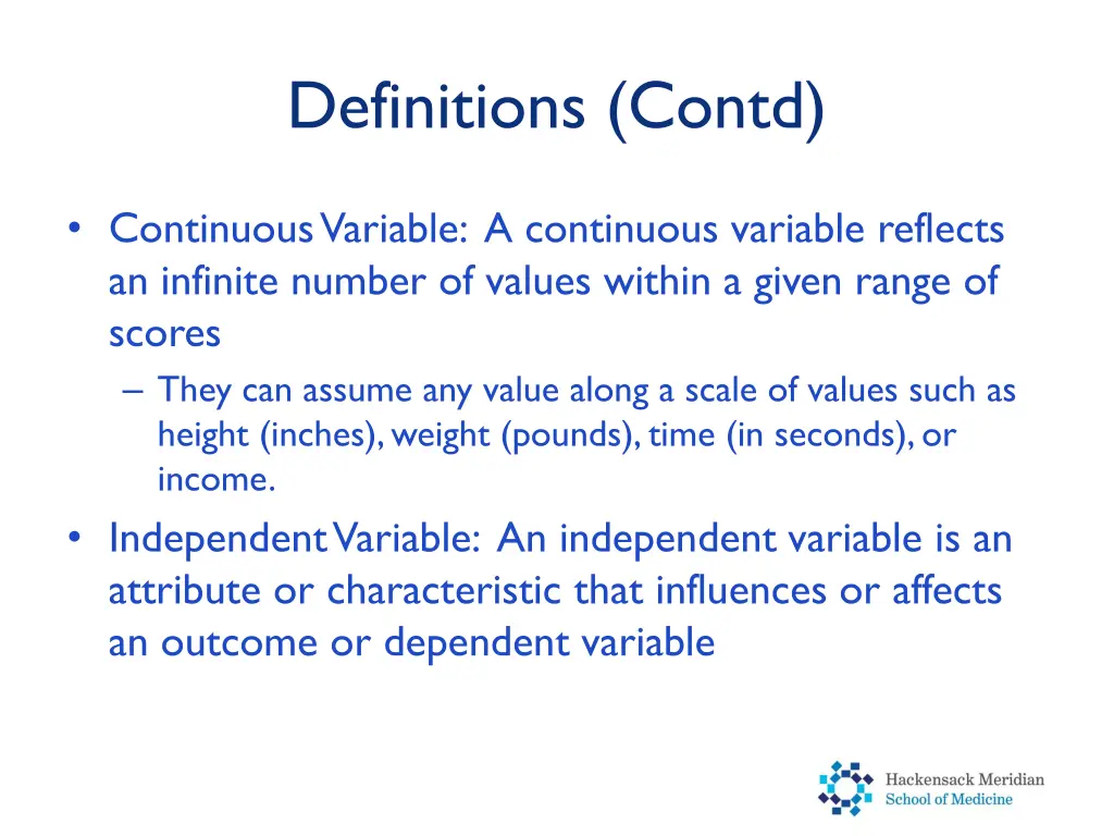 definitions contd 1