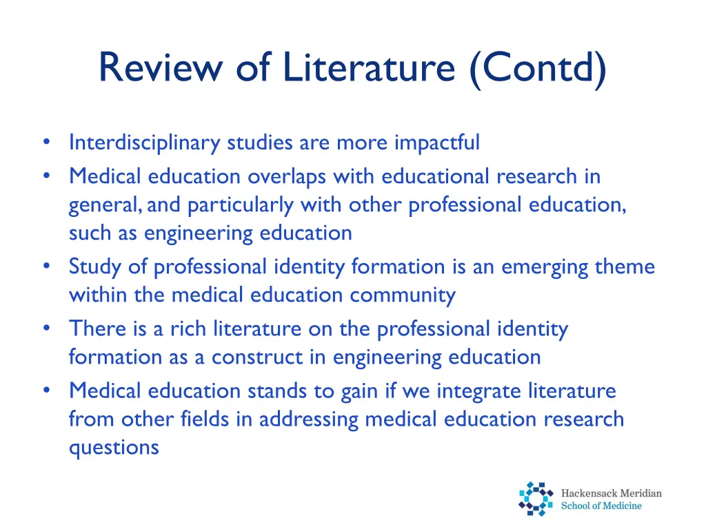 review of literature contd 1